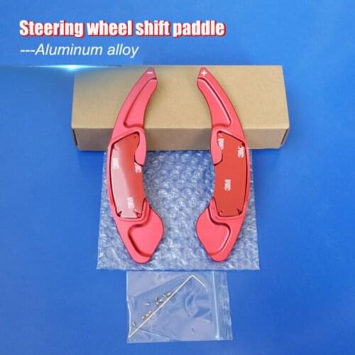 2pcs Aluminum Steering Wheel Shift Paddle Shifter Extension For Subaru XV Forester 15-17 Legacy 10-17 outback BRZ Toyota 86