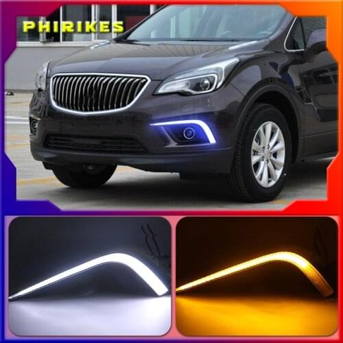 2pcs For Buick envision 2015-2017 Car LED Daytime Running Lights DRL /Turn Signal Lamp