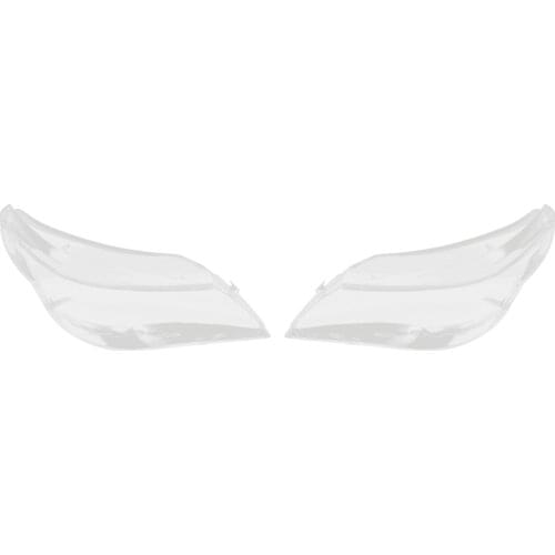 2x Car Headlight Lens Glass Lampcover Cover Lampshade Bright Shell Product for BMW E60 E61 2003-2010-Right & Left