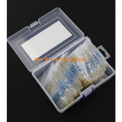 500pcs (1R - 1M)1W Metal Film Resistor Pack Sets of 50 kinds specifications × 10Pcs
