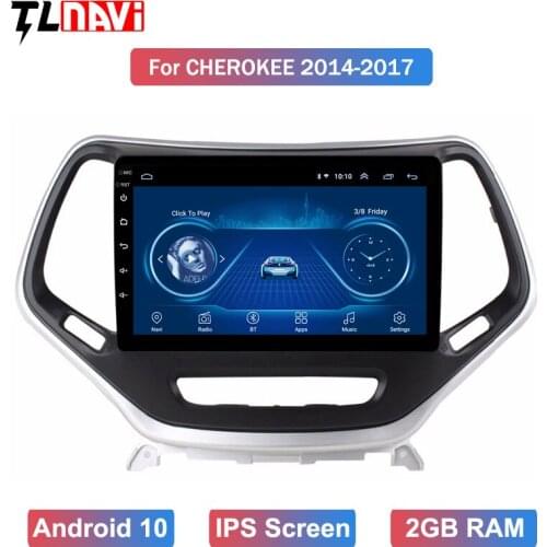 9" 2.5D IPS Android 10 Car DVD Multimedia Player GPS for 1Jeep Cherokee 2014 2015 2016 2017 audio car radio stereo navigation