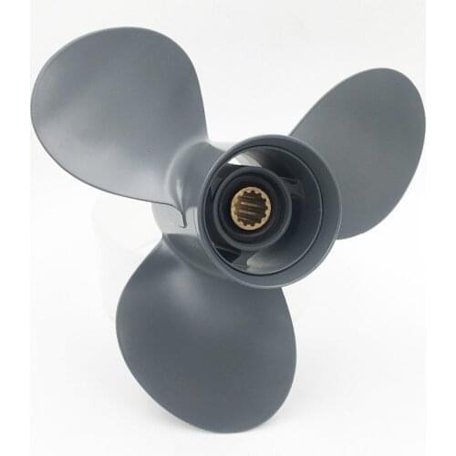 Free shipping 12 1/4x9 For HONDA 35HP-60HP propeller 3 Blades aluminum propellers outboard marine propellers 13 tooth
