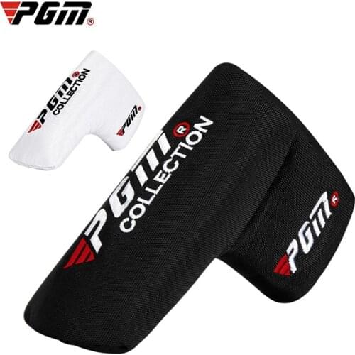 PGM Golf Putter Head Cover Headcover Golf Club Protect Heads Cover Nylon Cloth Putter Headcover For Golf Embroidery Headcover