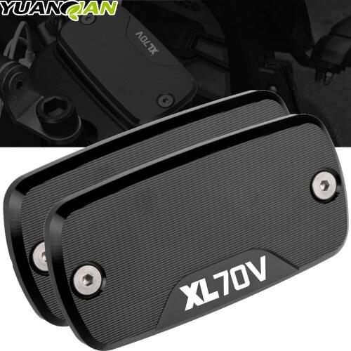 FOR HONDA XL 70V XL70V 2006 2007 2008 2009 2010-2014 New Motorcycle CNC Aluminum Front Brake Reservoir Fluid Tank Cover Oil Cap