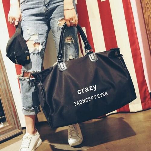 DORANMI Oxford Luggage Handbag Travel Bags Letter Printed Women Travel Totes Fashion Brand Designed Large Duffle Bag LXB004