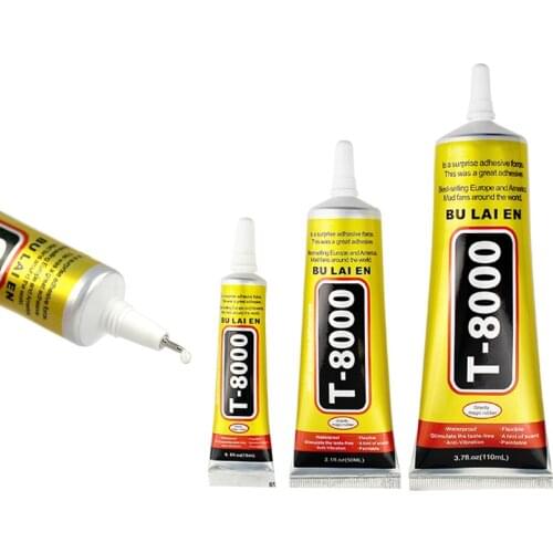 T8000 50ml Multipurpose Sealant Adhesive Rhinestone Jewelry DIY Phone Screen Glass Repair Epoxy Resin Super Liquid Glue Nail Gel