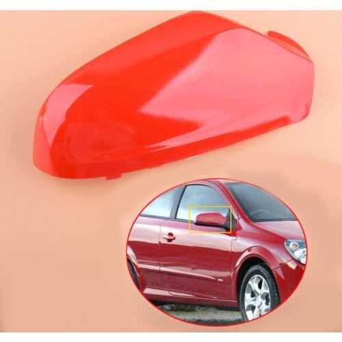 Red Right Car Side Rearview Wing Mirror Cover Cap Fit For Vauxhall Opel Astra H MK5 2004 2005 2006 2007 2008 2009 Styling