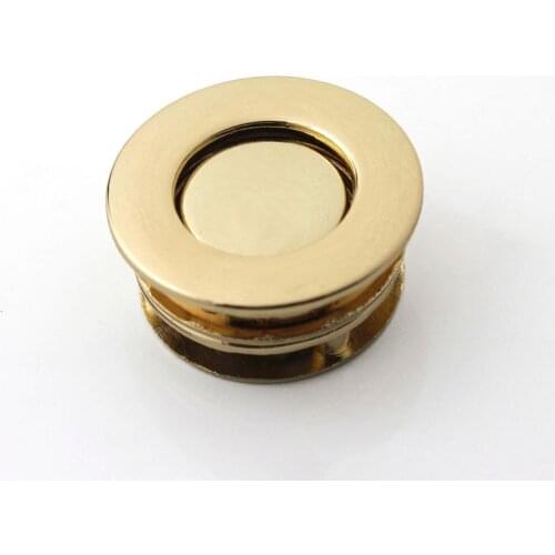 1pcs Metal Button Lock Round Fashion Switch Button Lock Closure Parts for DIY Handbag Shoulder Bag Purse Hardware Accessories