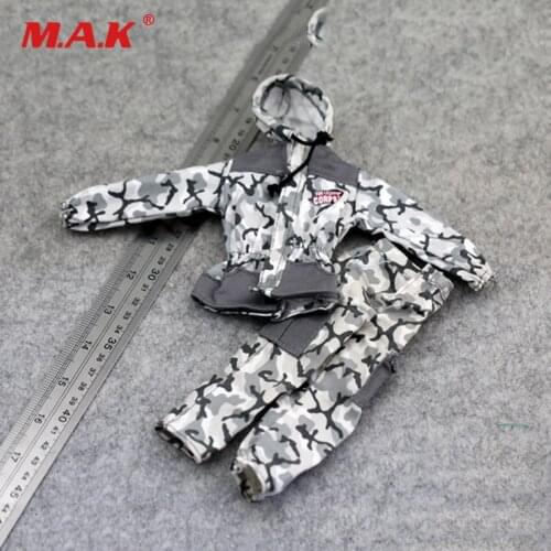 1/6 Snow Camouflage Suit Hooded Jacket+Pant Set Male Clothes Toys Accessory For 12'' Soldier Action Figure
