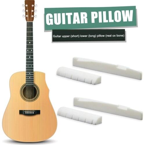 Small Bone Guitar Bridge Nut Stringed Instrument Parts Saddle 6 String Guitar for Music Lovers Playing Accessories