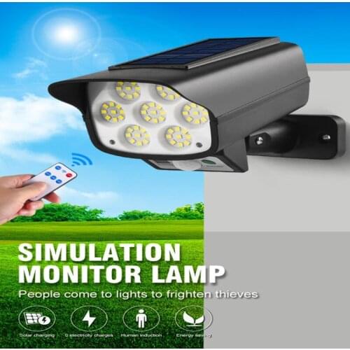 Powerful Solar Light Monitoring Lamp Outdoor Motion Sensor Waterproof Garden LED Solar Lamp Spotlights For Garden Path Street