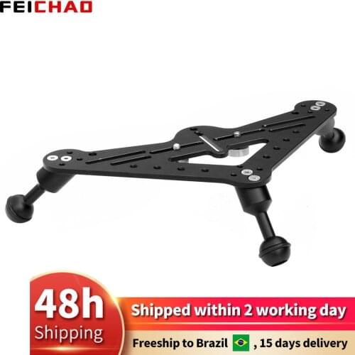 Upgrade Tripod Support Gimbal Tray Rig Bracket Mount for Dual Handheld/SLR Waterproof Case Sports Camera for Gopro 9 for DJI