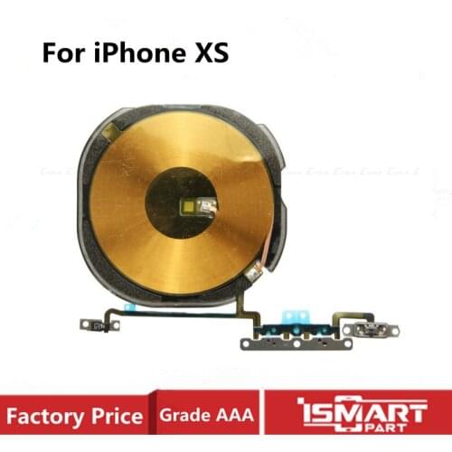 Original For iPhone X XS XR Wireless NFC Charging Coil with Volume Flex Cable