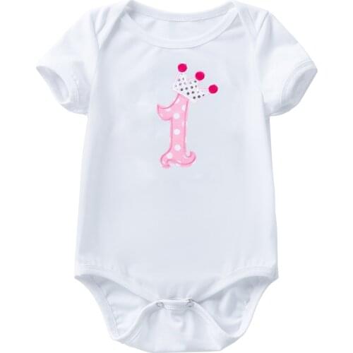 Newborn Baby Girl or Boy Casual Clothes for Kids Romper Cotton Party Costumes Toddler Child Birthday Printing&Embroidery Costume