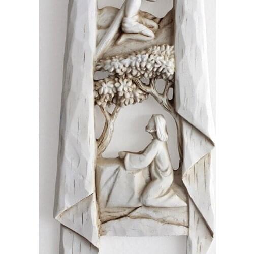 Risen Christ Last Supper Wall Cross Hanging Decoration for First Holy Communion Baptism Christian Gift Religious GXMA