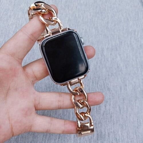 Stainless Steel Watch Strap for Apple Watch Band 40mm 44mm 38mm 42mm Metal Bracelet for IWatch Series 6 5 4 3 Watch Accessories