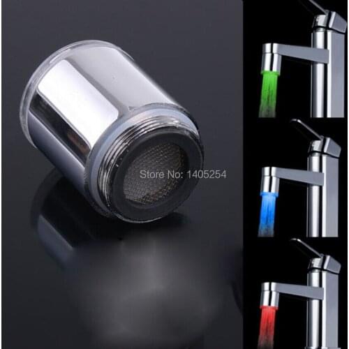 LED faucet lights change color LED faucet light temperature control faucet tricolor bath accessories