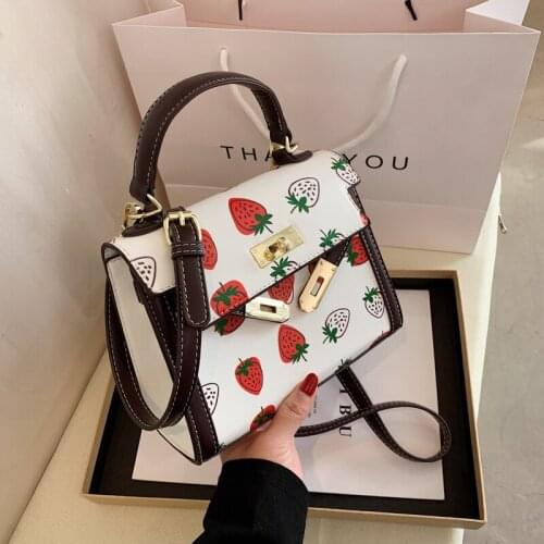 Solid Color PU Leather Shoulder Bags For Women 2021 Lock Handbags Small Travel Hand Bag Lady Fashion Bags