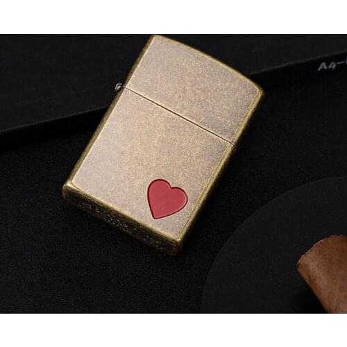 Zorro New Windproof Bronze Kerosene Wheel Lighter Personalized Mens Convenient Smoking Accessories Gift