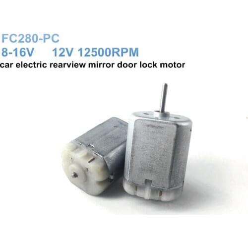 10PCS FC280-PC car electric rearview mirror door lock motor,8-16V high speed dc 12V 12500RPM