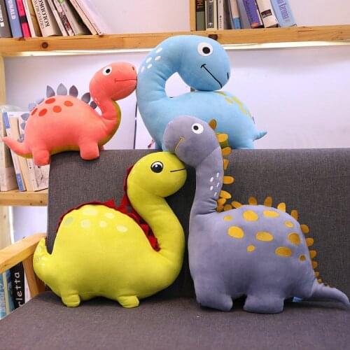 30cm 60cm High Quality Adorable Dinosaur Stuffed Doll toys for Children Plesiosaur Triceratops Dragon Plush toys for Boy Pillow