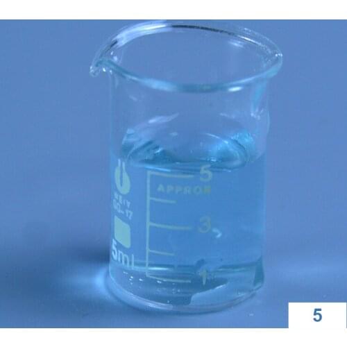 New 5Pcs Capacity 5ml Low Form Beaker Chemistry Laboratory Borosilicate Glass Transparent Beaker Flask Thickened with Spout