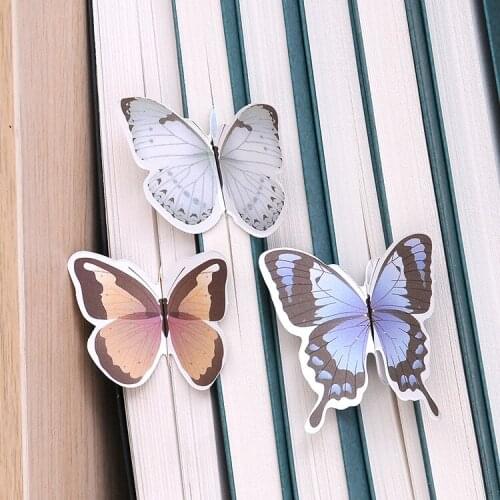 1pcs Cute Butterfly Bookmark Animal Paper Bookmarks Vintage Bookmarks Exquisite Gift Bookmark Stationery Supplies