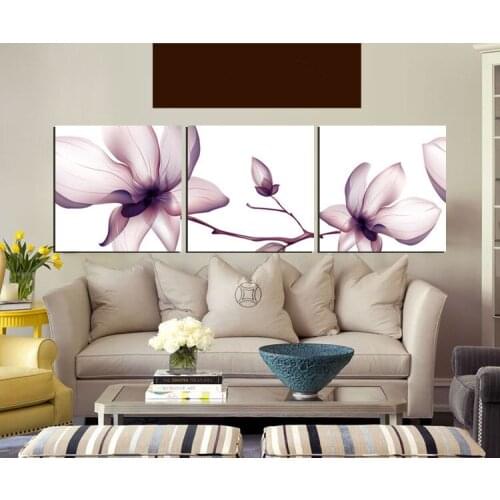 Hot Sale 3 Pieces Canvas Prints Wall Art Picture Flower Oil Painting for Living Room Home Decor Frameless High Quality