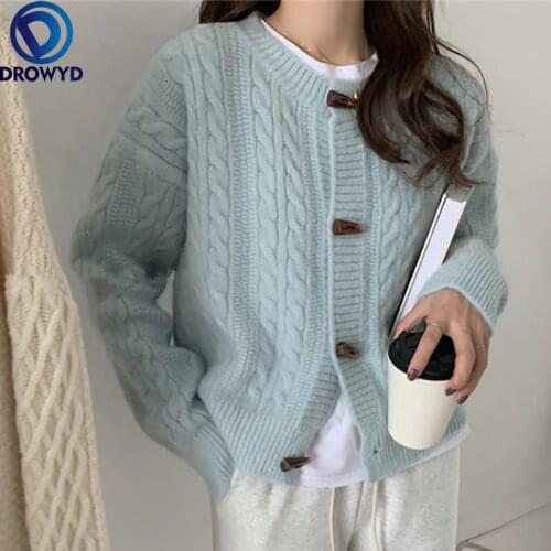 Cardigan 2021 Spring Womens New Products Short Western Style Spring and Autumn New Knitted Sweater Coat Loose Korean Style Lazy