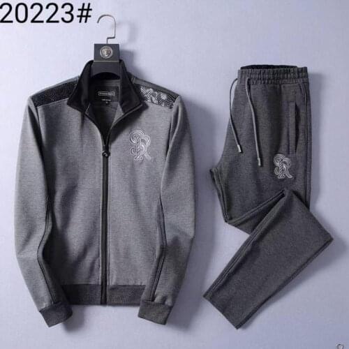 BILLIONAIRE Sportswear set men 2020 winter thick new Casual England cotton fashion embroidery Comfortable Cardigan M-4XL