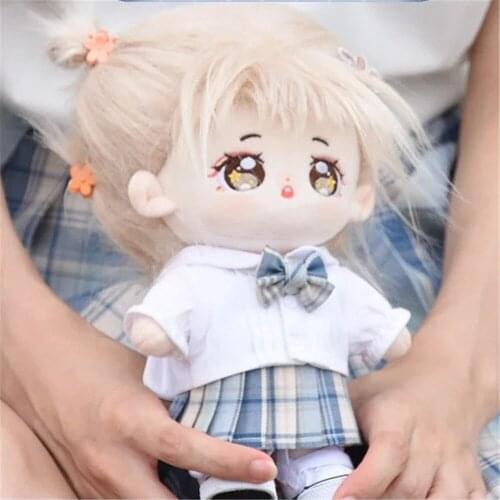 Limit Kpop Star Official Original JK Uniform Clothes Clothing Outfit For 20cm Plush Doll Figure Toy Cosplay Cute C Rua
