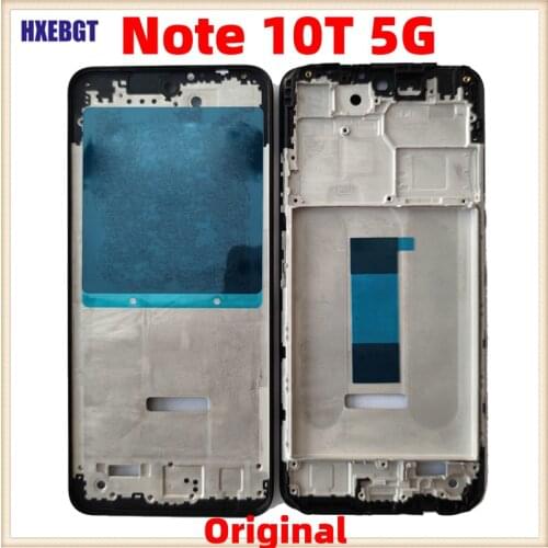 Original For Xiaomi Redmi Note 10T 5G LCD Front Housing Middle Frame Bezel Plate Smartphone Repair Parts