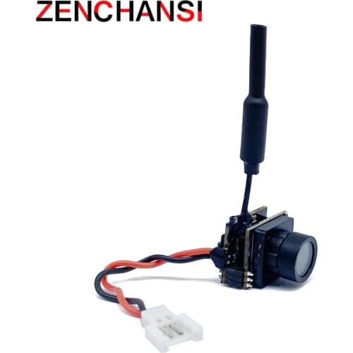 5.8G FPV 48CH 25mW transmitter VTX-CAM with 600TVL mini camera only 3.6g 120 degree AIO camera for RC indoor FPV Racing Spare Pa
