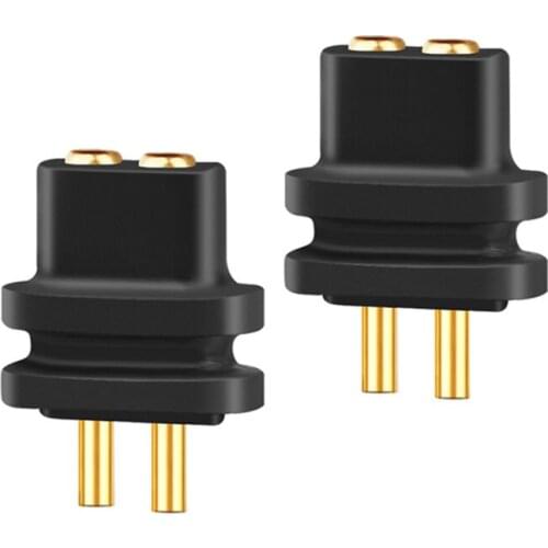 Strong ABS Plastic 2 Pin 0.78mm Female Socket 0.7-0.8mm Male Flat/Convex/Concave Double Needle Plug For High-end Headphone Cable