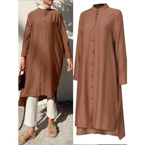 Ramadan Eid Muslim Women Dress Solid Long Tops Mubarak Abaya Dubai Turkey Arabic Jalabiya Prayer Hijab Dress Robe Kaftan Islam