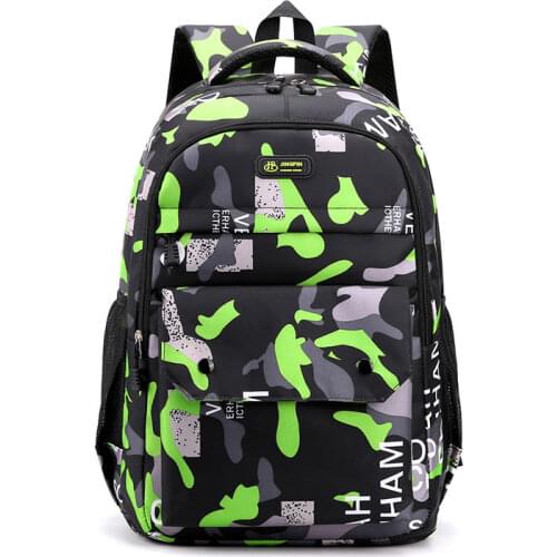 Backpack 2021 New Fashion Camouflage Business Leisure Bag Junior High School Students Trend Shoulder Bag Back To School
