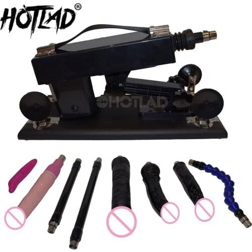 Sex Machine for Women with Vibrating BLACK Dildo Folding Rod Automatic Retractable Pumping Gun Love Machine Sex Toys for Couples