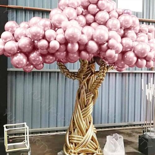 103pcs Thick Metal Pink Balloons Birthday Party Decoration Kids Latex Ballons Chrome Metallic Wedding Romantic Deco