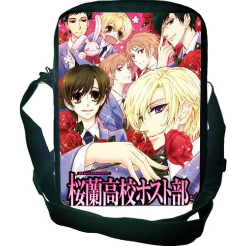 Ouran High School Host Club Crossbody Bags Shoulder Bag Daily Handbag Beautiful Shopper Bags Boys Anime Bookbags Men Purse