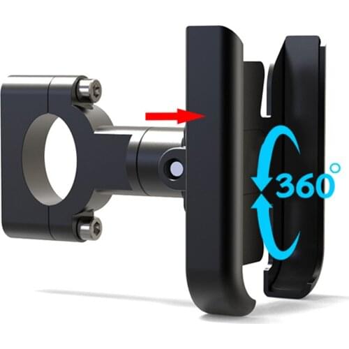 Bike Phone Holder Motorcycle Phone Mount Aluminum Alloy Adjustable 20-30mm Handlebar Phone Bracket for 4-7 inch Smartphones