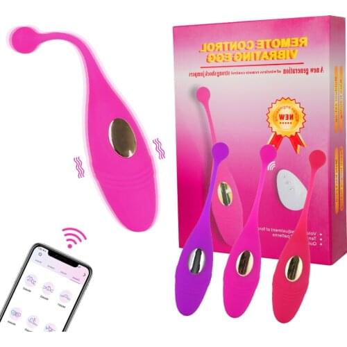 App Controlled Vibrators G Spot Vibrating Egg Dildo Strong Massage Viginal Ball Remote Vibrator Adult Games Vibrating Panties