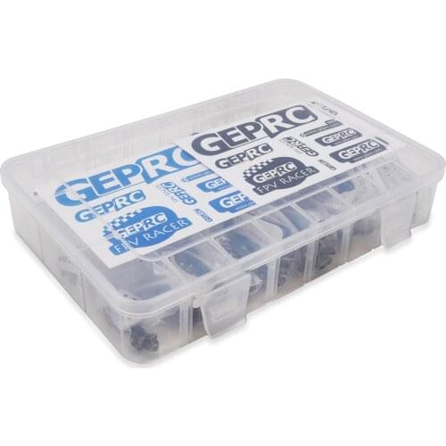 GEPRC Universal Screw Box 460PCS M2 M3 Round Head Screws with 2PCS Screwdrivers DIY Tool for RC FPV Racing Freestyle Drones