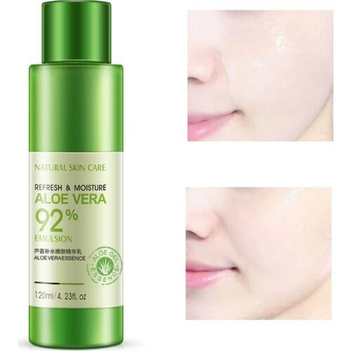 120ml Natural Aloe Vera Gel Moisturizing Skin Rejuvenation Essence Moisturizd Emulsion Nourishing Water Milk Skin Care Products