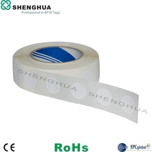 2000pcs/lot Rewritable ISO14443A 13.56Mhz HF rfid tag label sticker diam 25mm round ntag213 paper blank nfc sticker for id track