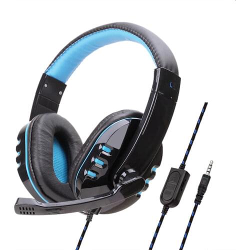 3.5mm Stereo Wired Gaming Headsets Headphones with Mic For PS4 Sony PlayStation 4 PC Cell Phone