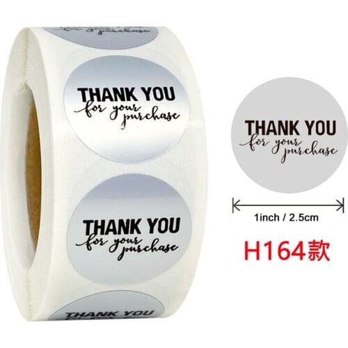 500pcs Thank You for Your Purchase Stickers Adhesive Seal Labels for Small Business Owners,Gift Decoration Packaging