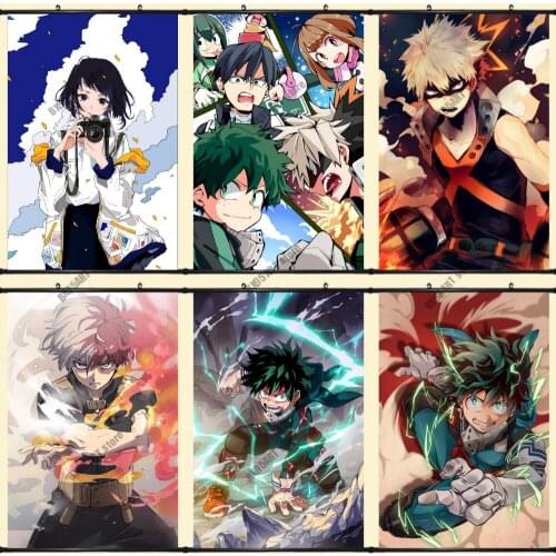 Diamond Mosaic Anime Cross Stitch Kits 5D DIY My Hero Academia Diamond Painting Embroidery Full Round Picture Home Decor
