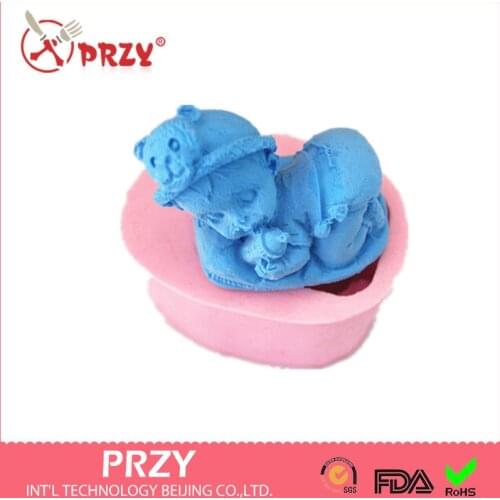 Free shipping sell hot lovely baby hot sale chocolate silicon mold fondant Cake decoration mold soap mold Nosi211