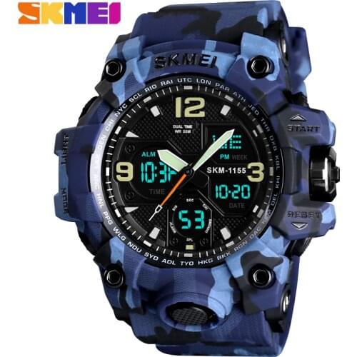 SKMEI Brand Top Luxury Military Army Sports Watches Men Quartz Digital Waterproof Clock Male Relogios Masculino Wristwatches