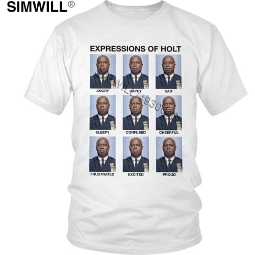 Urban Fashion Expressions Of Holt Tee Short Sleeved Brooklyn Nine Nine T Shirt Men NY 99 Tshirt TV T-shirt Fan Gift Merchandise